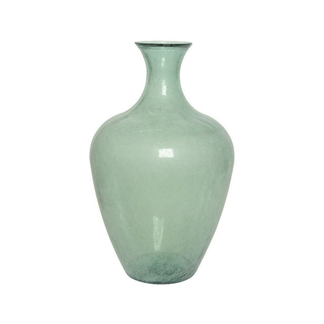 Kaemingk 65cm Green Large Glass Recycled Vase - Old Railway Line Garden Centre
