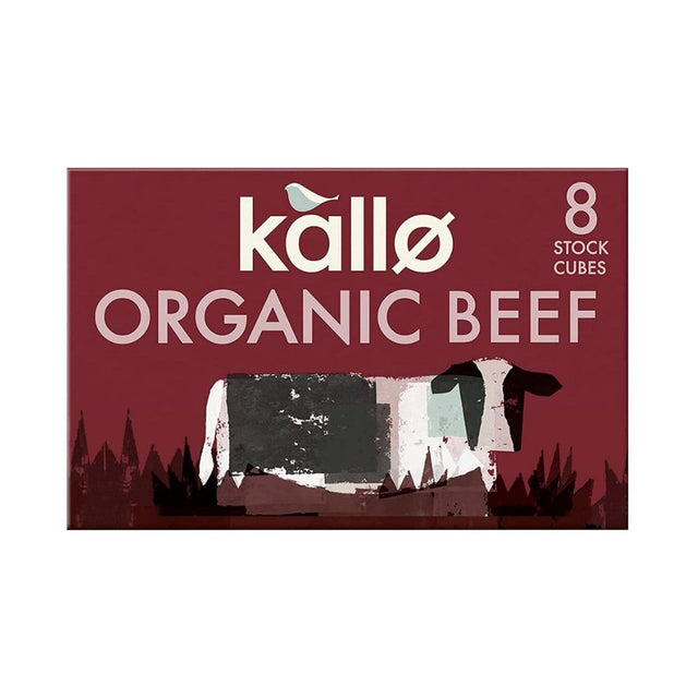 Kallo 66g Organic Beef Gluten - Free Stock Cubes - Old Railway Line Garden Centre