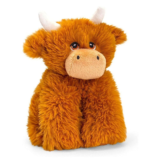 Keeleco 20cm Highland Cow Soft Toy - Old Railway Line Garden Centre