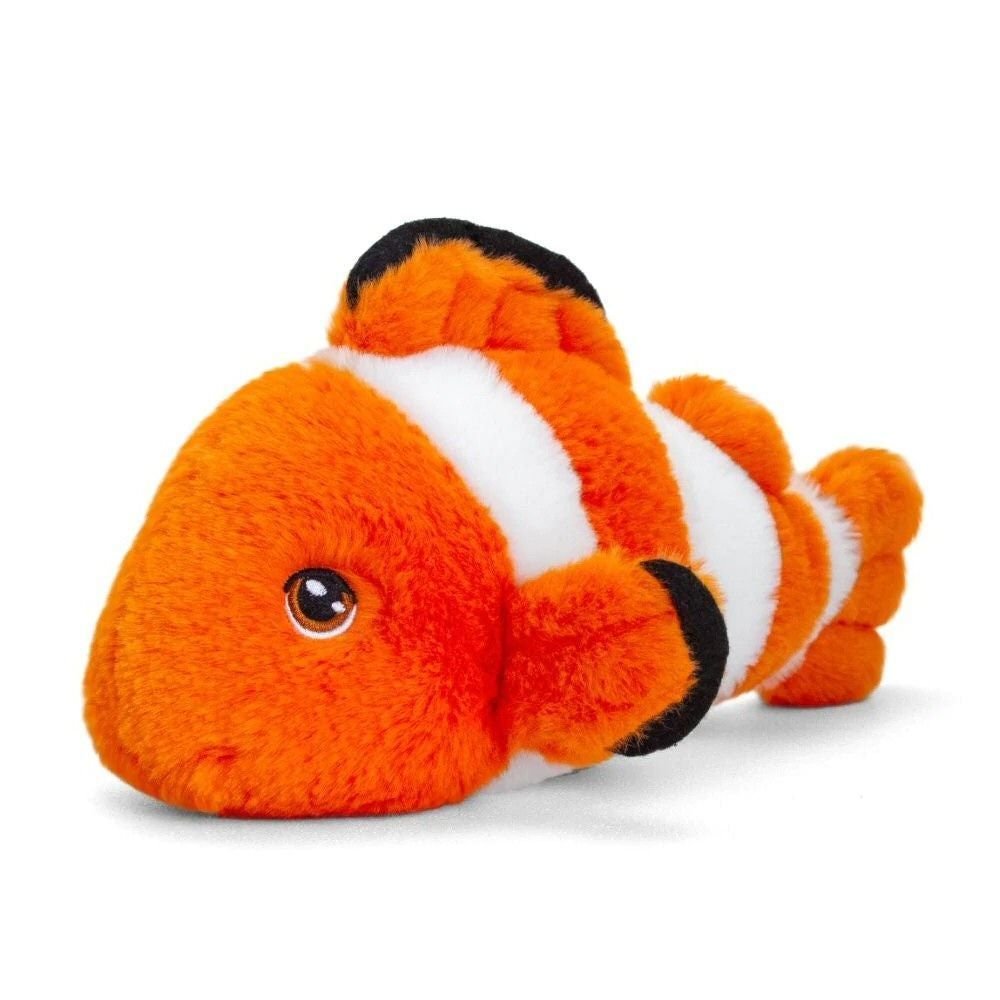 Keeleco 25cm Eco - Friendly Clown Fish Soft Toy - Old Railway Line Garden Centre