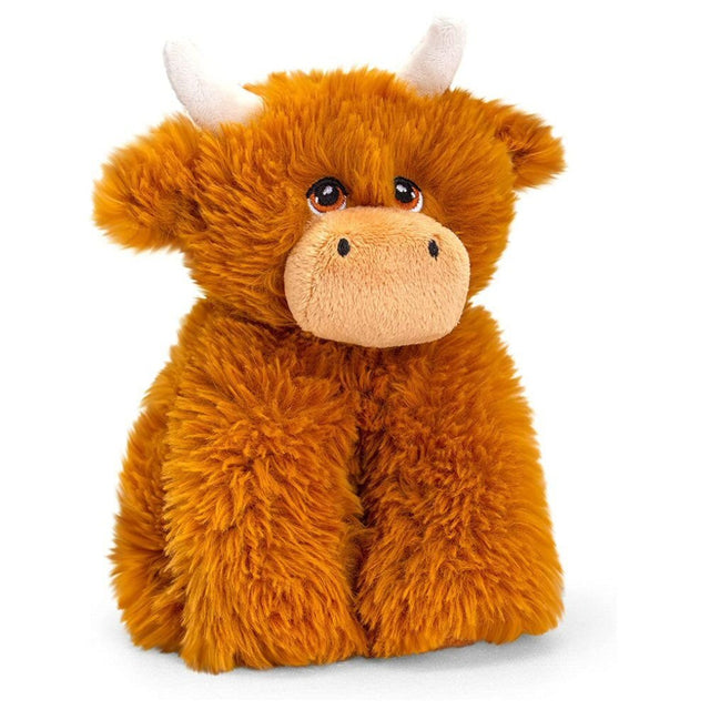 Keeleco 25cm Highland Cow Soft Toy - Old Railway Line Garden Centre
