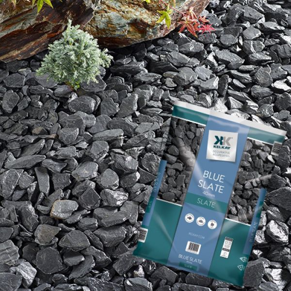 Kelkay 20 - 40mm Blue Slate Chippings - 1016 - Old Railway Line Garden Centre