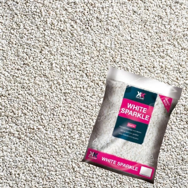 Kelkay 8 - 12mm White Sparkle Stones - 1106 - Old Railway Line Garden Centre