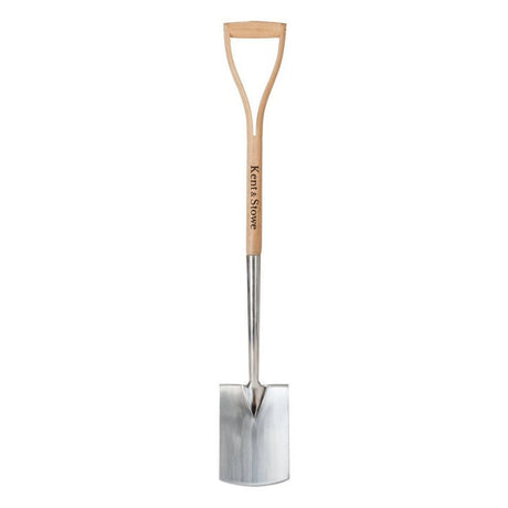 Kent & Stowe Garden Life Stainless Steel Digging Spade - Old Railway Line Garden Centre