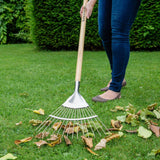 Kent & Stowe Garden Life Stainless Steel Leaf Rake - Old Railway Line Garden Centre