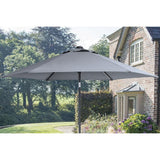 Kettler 2.5m Slate Wind - Up Tilting Parasol - Old Railway Line Garden Centre