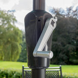 Kettler 2.5m Stone Wind - Up Tilting Parasol - Old Railway Line Garden Centre