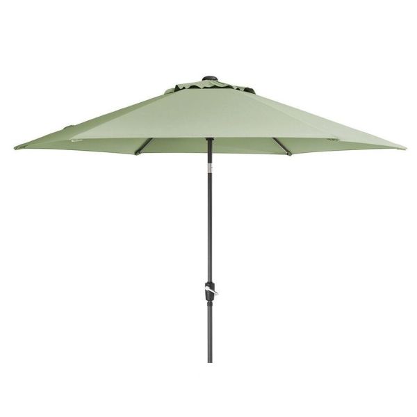 Kettler 3.0m Wind - Up Tilting Parasol - Sage - Old Railway Line Garden Centre