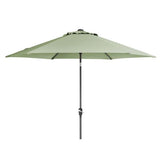 Kettler 3.0m Wind - Up Tilting Parasol - Sage - Old Railway Line Garden Centre