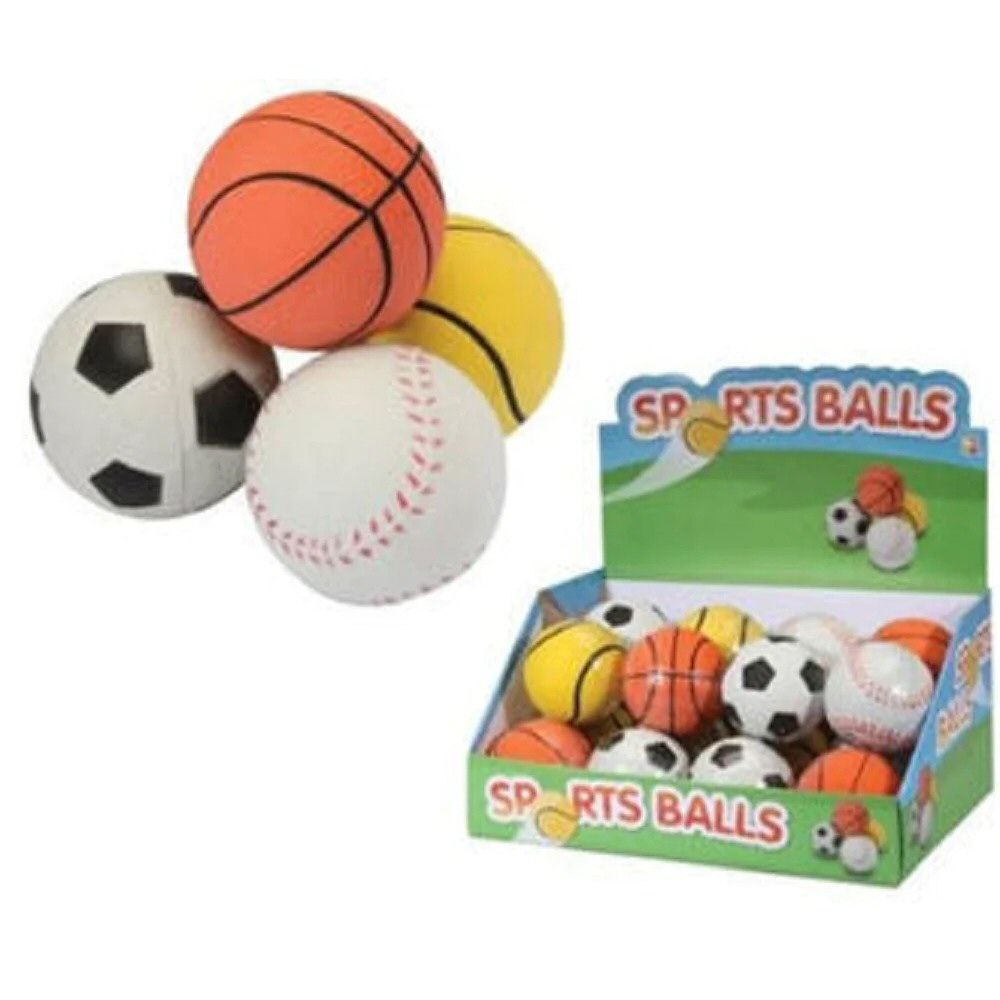 Keycraft 6cm High Bounce Sports Ball Toy (Choice of 4) - Old Railway Line Garden Centre