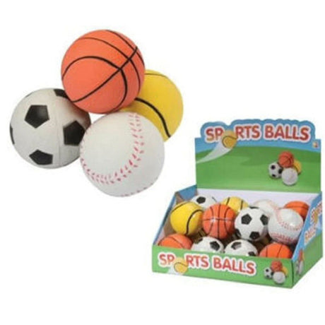 Keycraft 6cm High Bounce Sports Ball Toy (Choice of 4) - Old Railway Line Garden Centre