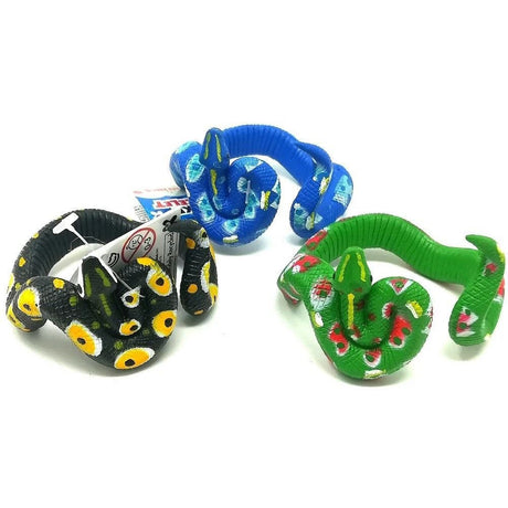 Keycraft 7cm Coiled Snake Childrens Bracelet (Choice of 4) - Old Railway Line Garden Centre