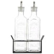 Kilner 0.6l Oil Bottles & Metal Rack (Set of 2) - Old Railway Line Garden Centre
