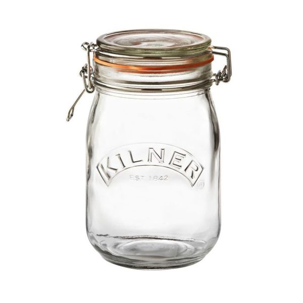 Kilner 1 Litre Round Clip Top Jar - Old Railway Line Garden Centre