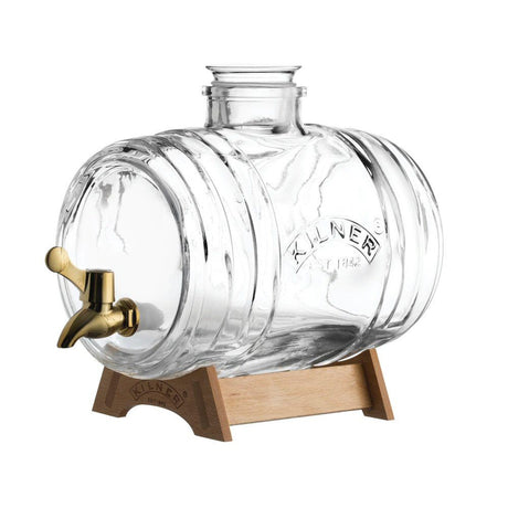 Kilner 3.5 Litre Glass Barrel Drinks Dispenser Set - Old Railway Line Garden Centre