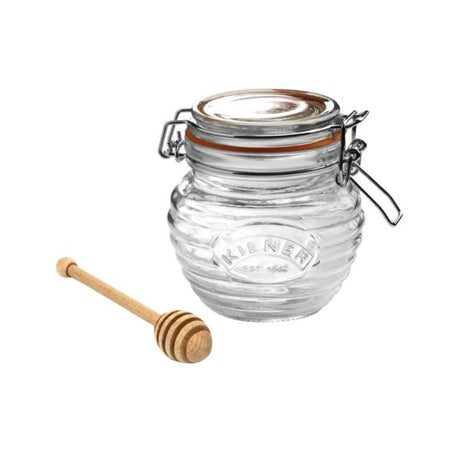 Kilner 400ml Clip Top Honey Pot With Dipper - Old Railway Line Garden Centre