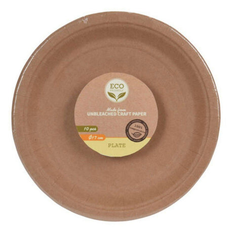 Koopman 17cm Biodegradable Cardboard Plate (Pack of 10) - Old Railway Line Garden Centre