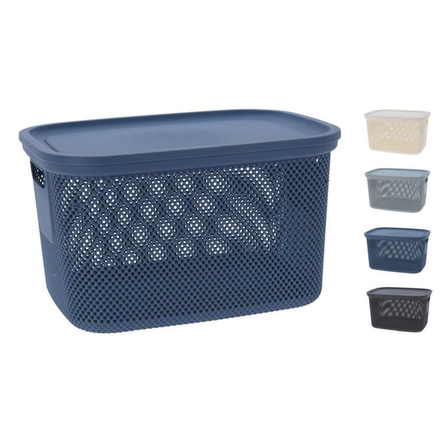 Koopman 18 Litre Plastic Storage Box with Lid (Choice of 4) - Old Railway Line Garden Centre