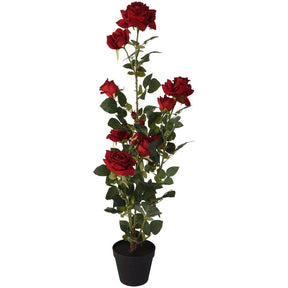 Koopman 95cm Artificial Red Rose - Old Railway Line Garden Centre