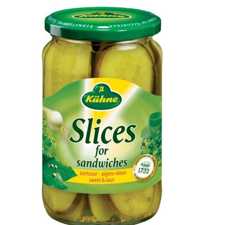 Kuhne Gherkin Sandwich Slices