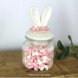 Langs 11cm White Bunny Ears Jar - Old Railway Line Garden Centre