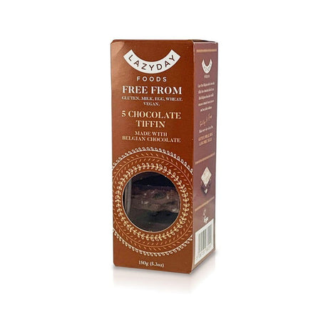 Lazy Day Foods 150g Gluten Free Belgian Chocolate Tiffin - Old Railway Line Garden Centre