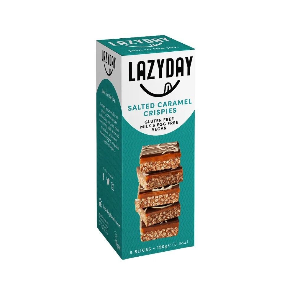Lazyday 150g Gluten Free Salted Caramel Crispies - Old Railway Line Garden Centre