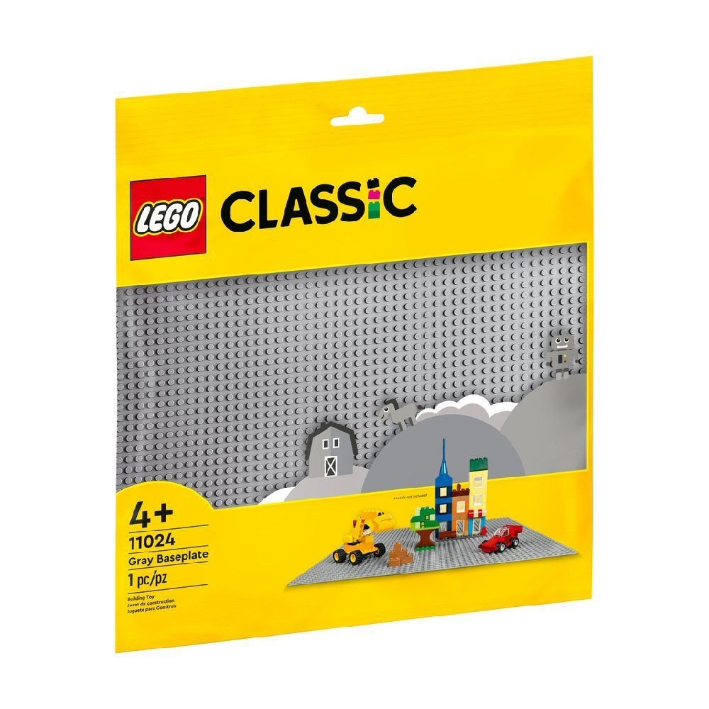 LEGO Classic 48 - Stud (38cm) Grey Baseplate - Old Railway Line Garden Centre