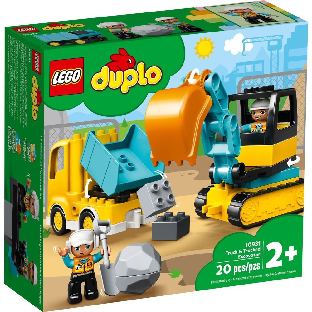 LEGO Duplo Truck & Tracked Excavator - Old Railway Line Garden Centre