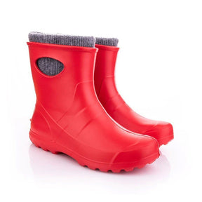 Leon Boots Ultralight Red Ladies Ankle Boots - Size 5 - Old Railway Line Garden Centre
