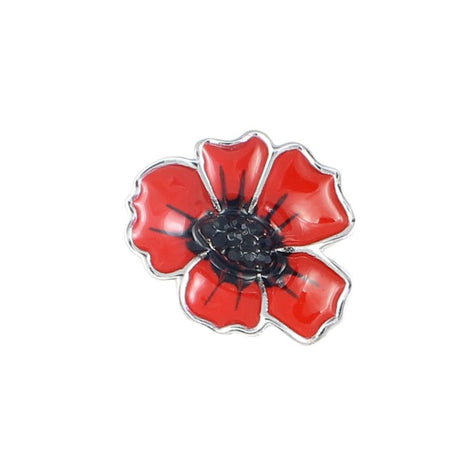 Lila Jewellery 20mm Poppy Enamel Pin - Old Railway Line Garden Centre