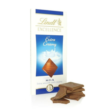 Lindt 100g Excellence Extra Creamy Chocolate Bar - Old Railway Line Garden Centre