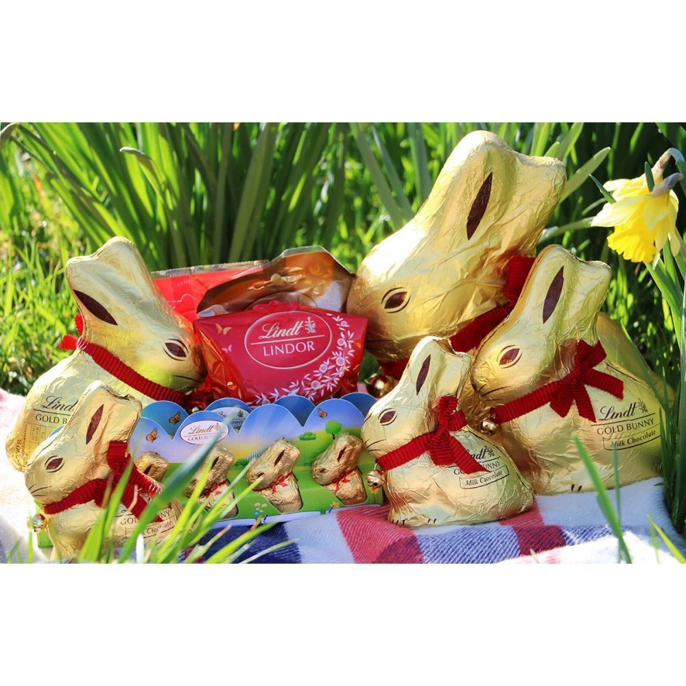 Lindt 100g Milk Chocolate Gold Bunny - Old Railway Line Garden Centre