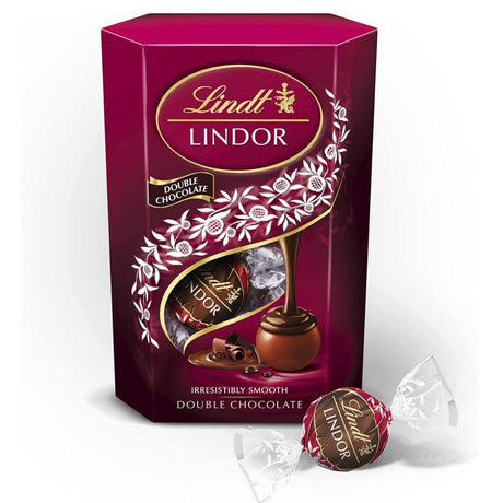 Lindt 200g Lindor Double Chocolate Truffles Cornet - Old Railway Line Garden Centre
