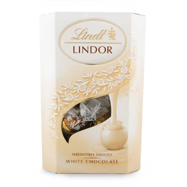 Lindt 200g Lindor White Chocolate Cornet - Old Railway Line Garden Centre