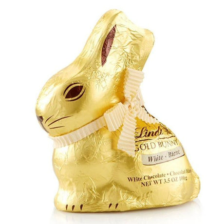 Lindt 200g White Chocolate Gold Bunny - Old Railway Line Garden Centre