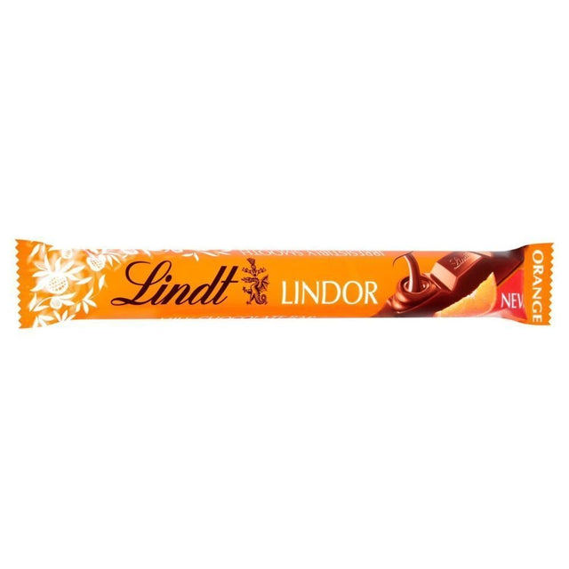 Lindt Lindor 38g Orange Milk Chocolate Bar - Old Railway Line Garden Centre
