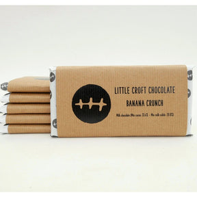 Little Croft 70g Banana Crunch Milk Chocolate Bar - Old Railway Line Garden Centre