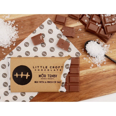 Little Croft 70g Mor Sea Salt Milk Chocolate Bar - Old Railway Line Garden Centre