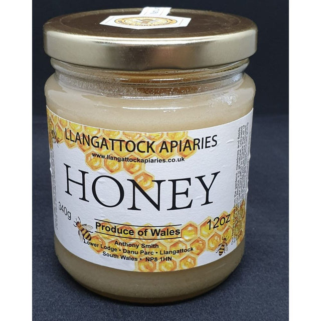 Llangattock Apairies Set Honey 454g - Old Railway Line Garden Centre