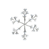 Lumineo 108cm Warm White LED Lit Flashing Snowflake Christmas Decoration - 480 LEDs