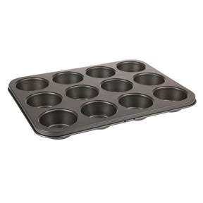 Luxe Bakeware Non - Stick 12 Cup Muffin Tin - Old Railway Line Garden Centre
