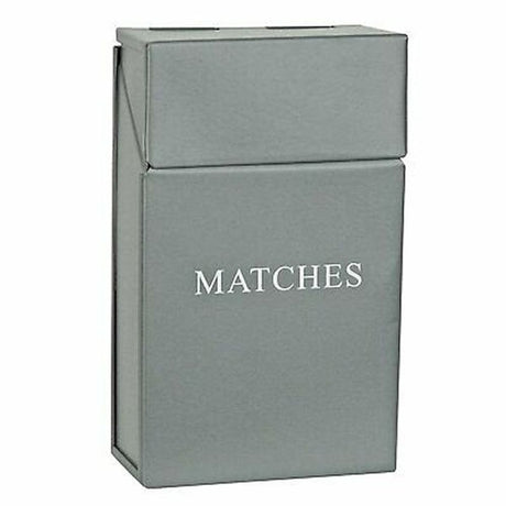 Manor 13cm Grey Metal Match Holder