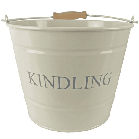 Manor 23cm Cream Kindling Bucket - Old Railway Line Garden Centre