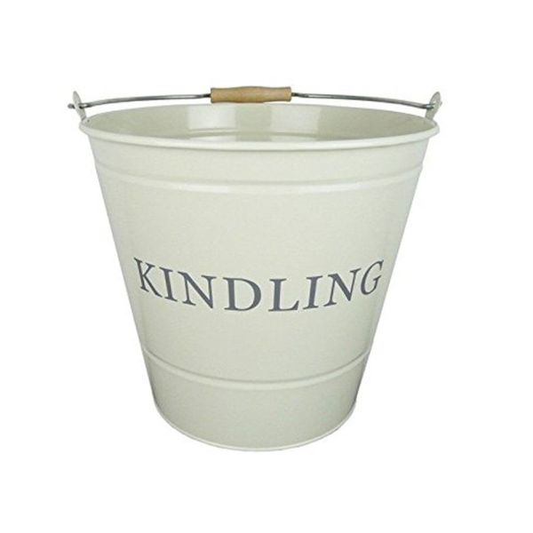 Manor 32cm Fireside Cream Kindling Bucket - Old Railway Line Garden Centre