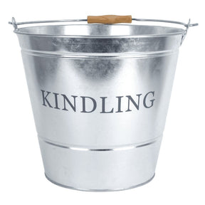 Manor 32cm Galvanised Kindling Bucket - Old Railway Line Garden Centre