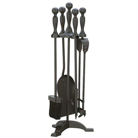 Manor Black 55cm Fireside Companion Set - Old Railway Line Garden Centre