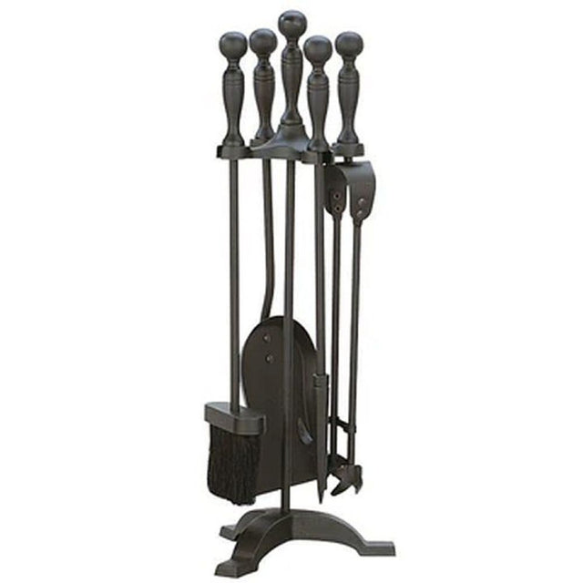 Manor Black 55cm Fireside Companion Set - Old Railway Line Garden Centre