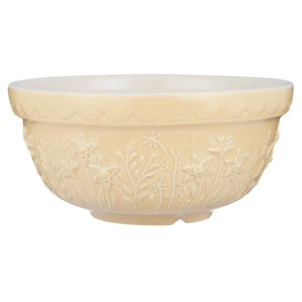 Mason Cash 1.1 Litres Cream Daffodil In the Meadow Mixing Bowl - Old Railway Line Garden Centre
