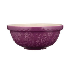 Mason Cash 2.7 Litres Purple Daisy In the Meadow Mixing Bowl - Old Railway Line Garden Centre